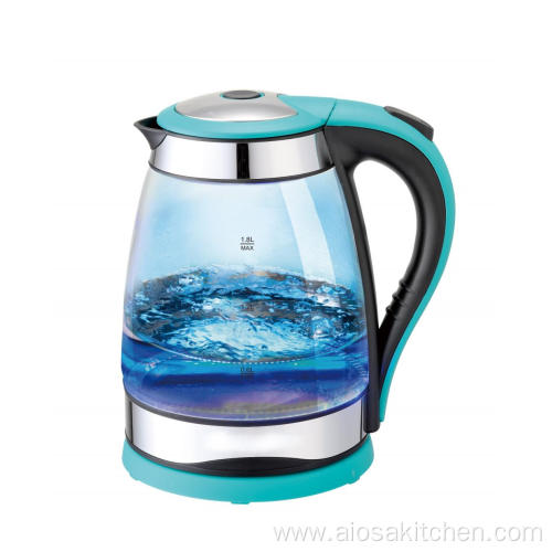 1.8L Cordless Fast Boil high Borosilicate Glass Kettle